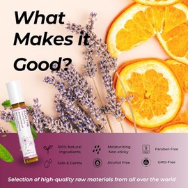 benatu Benatu Soothe Blend Aceite Esencial Roll On (Infundido Con Aceite De Lavanda, Geranio, Mandarina) - Rodillo Relajante Tamaño Viaje Para Masaje 