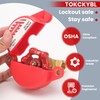 TOKCKYBL Gate Valve Lockout with Safety Padlock, Hose Bib Lock
