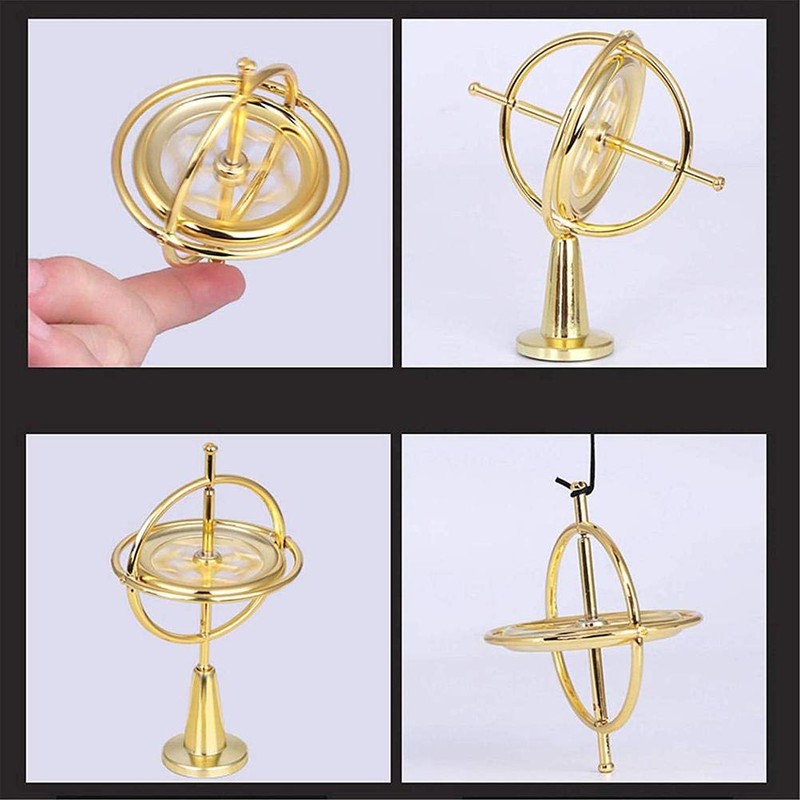 Gyroscope Nostalgic Pack Antigravity Gyroscope Metal Balance Toy Bright Decompression
