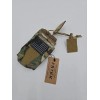 FRTKK Tactical Radio Walkie Talkie Pouch Multicam American Flag Patch
