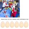 Wood Eggs Shakers Set Natural Wooden Egg Rattle Musical Percussion