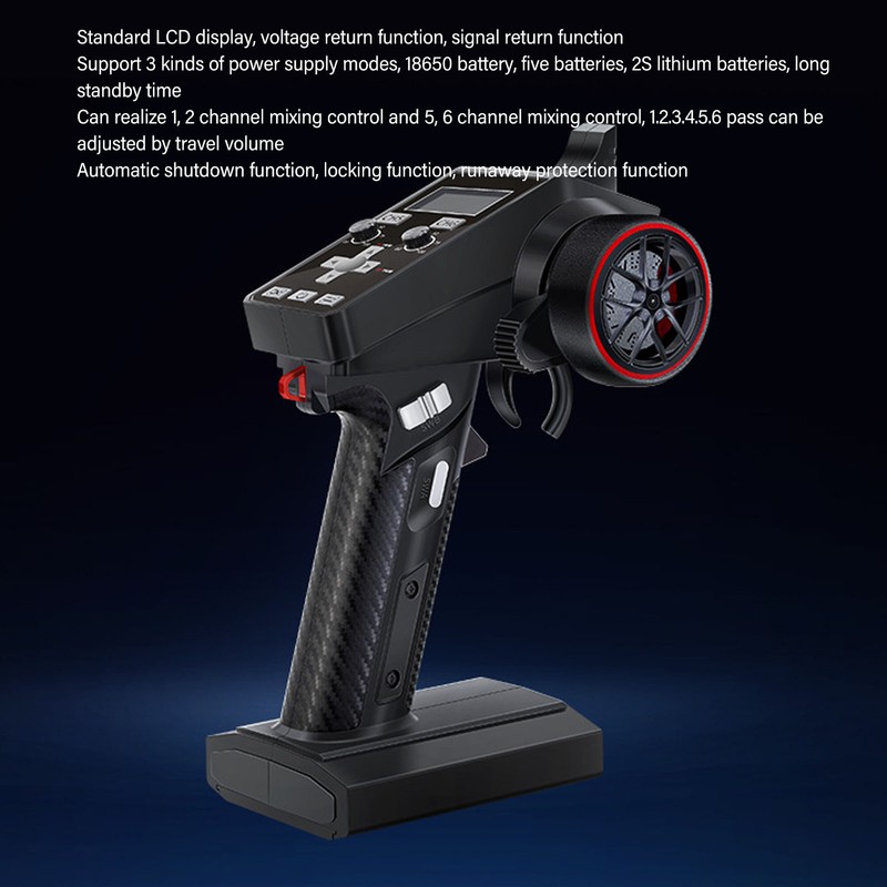 2.4GHz 6 Channel Transmitter Receiver Professional High Sensitivity One Hand