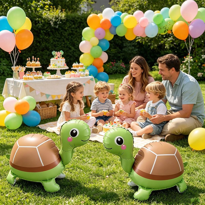 6Pcs Sea Turtle Balloons Sea Snimal Balloons