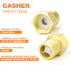 GASHER 2PCS Brass Check Valve 1/2" Female to 1/2" Male