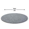 Round Seat Cushion, Two-Coloured, Set of 2 (Choice of Colours),