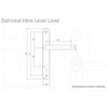 Balmoral Door Handles for Upvc in Hardex Gold, 92mm /