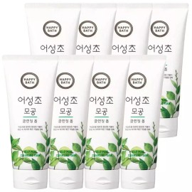 Happy Bath 해피바스 어성초 청정 모공 클렌징 폼 200g x 8개 Happy Bath Aronia Pure Pore Cleansing Foam 200g x 8ea