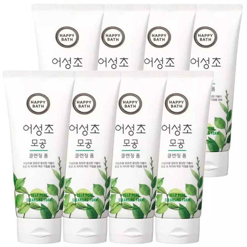Happy Bath 해피바스 어성초 청정 모공 클렌징 폼 200g x