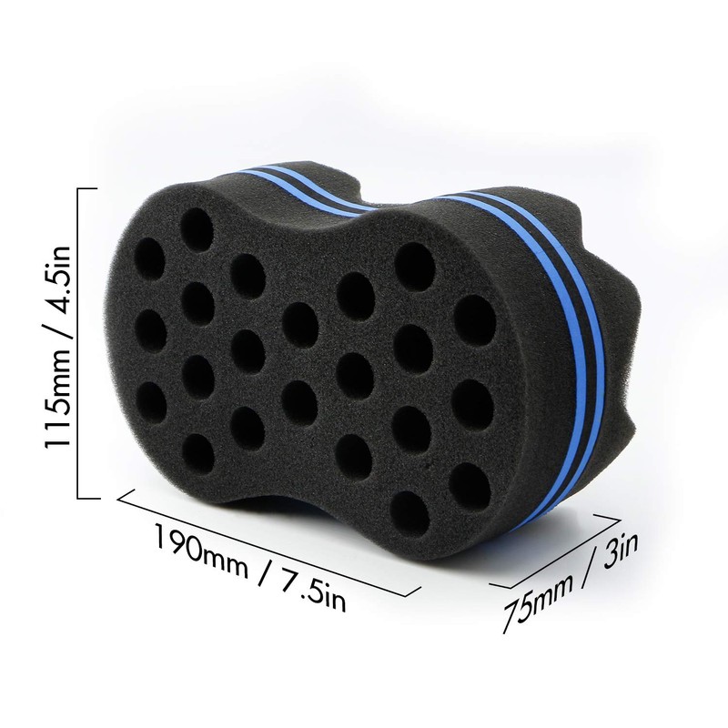 RioRand Hair Sponge Magic Barber Twist Curl Brush Sponge Dreads