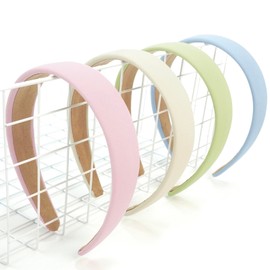 Headbands for Women Non Slip Trendy Headbands for Women’s Hair 1 inch Wide Cute Headband for Girls, Spring Head Bands Elastic Hair Bands Fashion Accessories for Women 4PCS