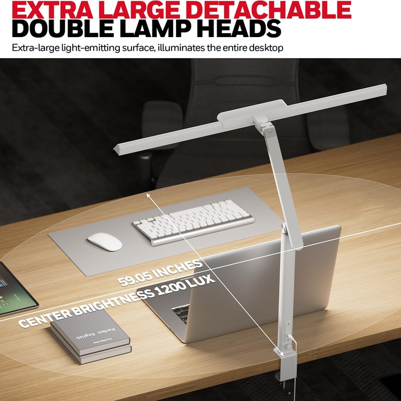 Honeywell LED Desk Lamp with Clamp - HJ1 Sunturalux Eye-Caring