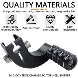 MOCODUO Motorcycle Heel Toe Shift Lever Shifter Peg Gear Lever Replacement for Harley Softail Street Bob Fat Boy Breakout Low Rider ST 2018-Up (Rear Shifter Peg)