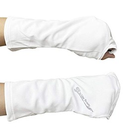 White Beauty UV Protection Hand Cover, Sun Protection Gloves on the Back of the Hand, UV Protection, white