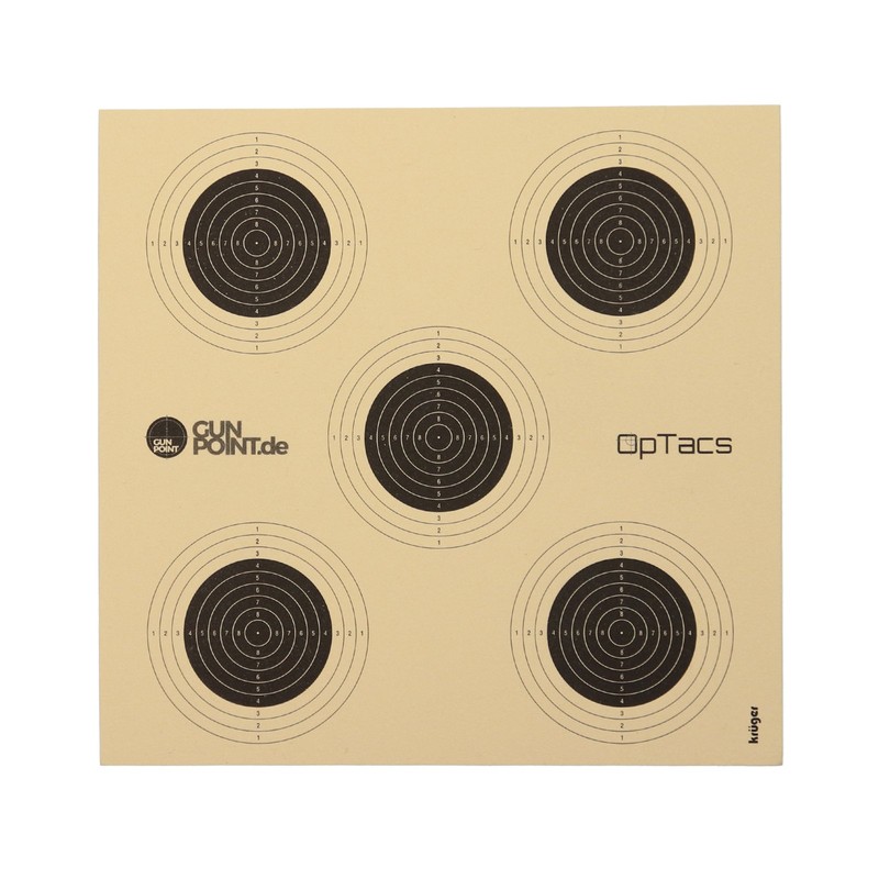 OpTacs Air Rifle Disc 14 x 14 cm with 5