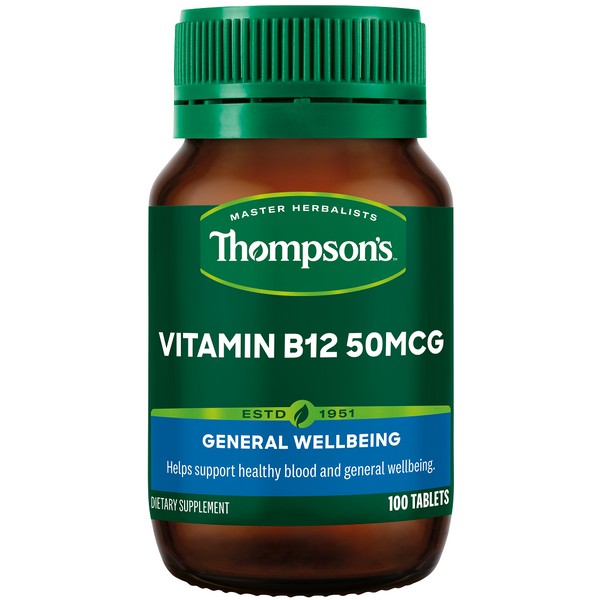 Thompson's Vitamin B12 50mcg Tablets 100