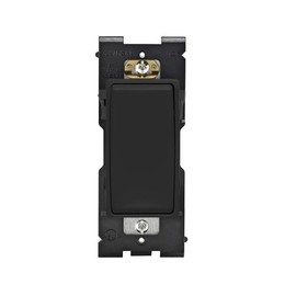 Leviton RE153-OB Renu Switch for 3-Way Applications, 15A-120/277VAC, Onyx Black