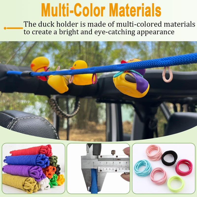 Paracord Duck Holder for Jeep Wrangler YJ TJ JK JL