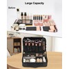 Relavel Travel Makeup Train Case Makeup Cosmetic Case Organizer Portable