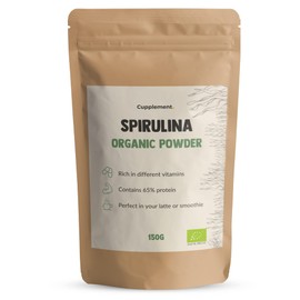 Cupplement - Spirulina 150 g - Organic - Free Scoop - Powder of the Highest Quality