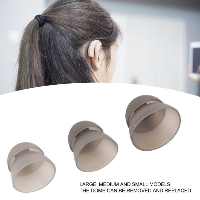 15pcs Hearing Amplifier Ear Plugs 2 Layers Silicone Soft Round