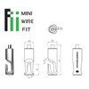 Fukui Metal Crafts WR-9-W Ball Type Mini Wire Freely Fit