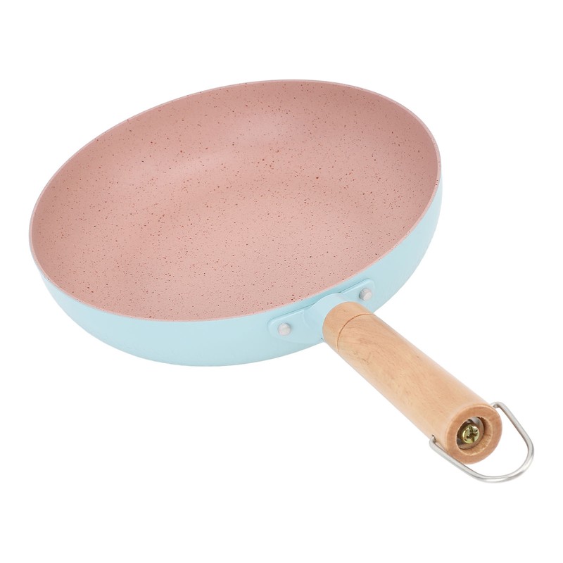 Frying Pan Egg Omelette Pan with Wooden Handle Heat Resistant