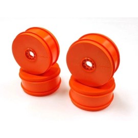 Kyosho KYOIFH006KO  Orange Kyosho MP9 TKI4 1/8th Off Road Dish Wheels (4) (Orange)