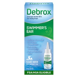 Debrox Swimmer's Ear Drying Drops para adultos y niños, 1 fl oz (paquete de 1)