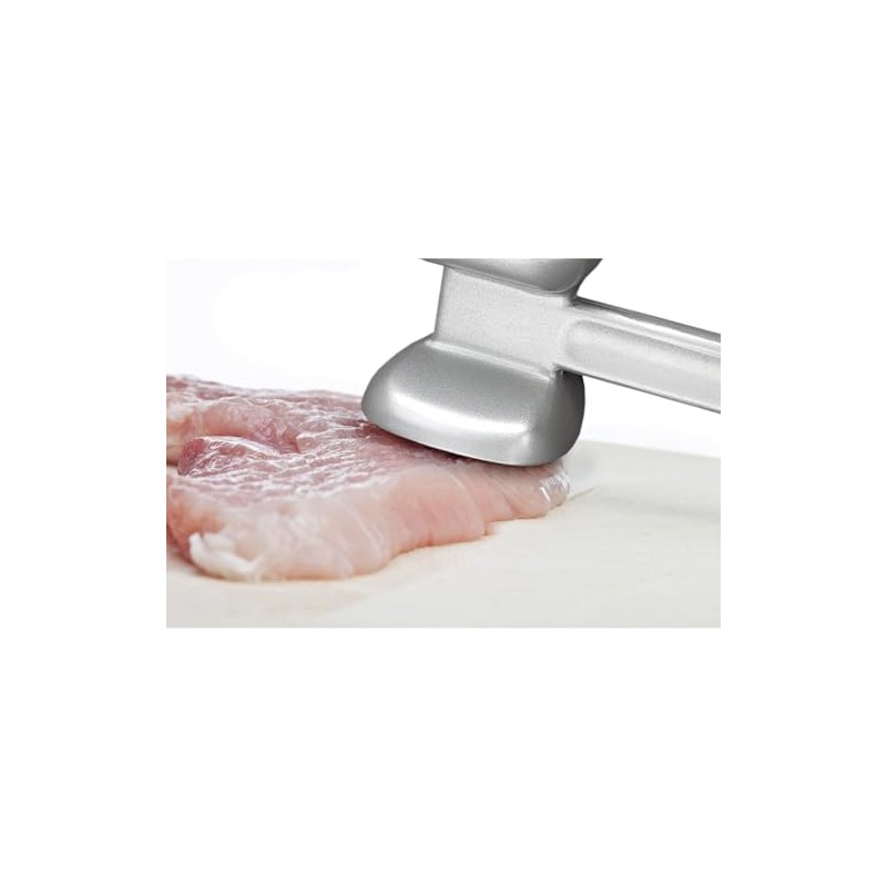 HIC Kitchen Non-Stick Dual-Sided Meat Tenderizer Mallet Marinating Prep Tool,