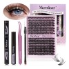 280pzskit De Extensiones Pestañas Raíces Curvaturad C 9-16mm