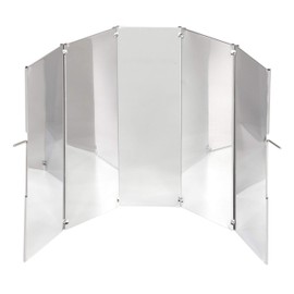 Captain Stag UG-3276 Windscreen, Windscreen, Ash Catcher, 2-Way, Grill Screen, Stainless Steel, Storage Bag Included, Small Size