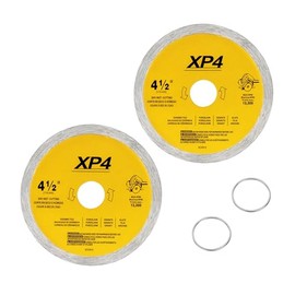 DW4765 Diamond Blade for Dewalt Porcelain Tile Saw, 4-1/2 Inch Fits Wet/Dry - 2 Pack ﻿