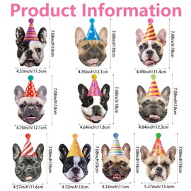 Hooqict Dog Birthday Banner Puppy Themed Party Decorations for Backdrop Funny French Bulldog Garland Dog Party Banner Happy Birthday Sign for Boys Girls Kids 1st 2nd 3rd