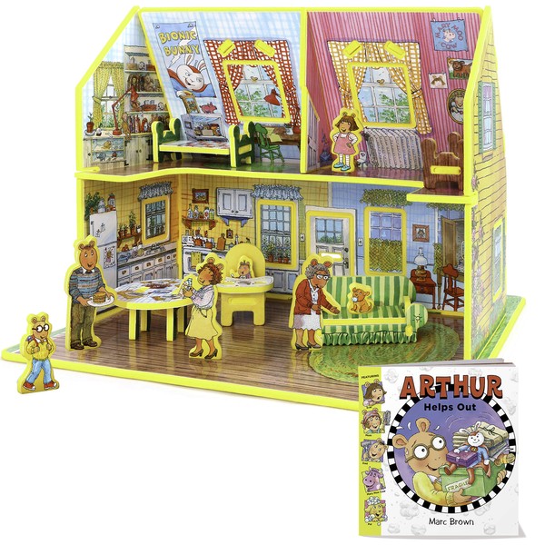 STORYTIME TOYS Arthur Toy House 3D Puzzle - Book and Toy Set - 3 in 1 - Book, Build, and Play