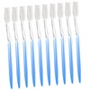 ULTECHNOVO 50pcs Reusable Travel Toothbrushes Soft Bristles for Camping and