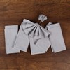 Cotton Cloth Dinner Napkins 18x18 Lt Grey with Hemstitched Mitered