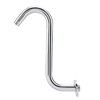 Bathroom Accessory 8inch 201 Stainless Steel High Rise S‑Curved Shower
