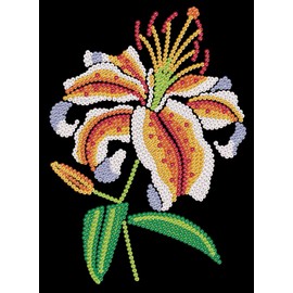 Sequin Art Purple Tiger Lily, Sparkling Arts and Crafts Kit; Creative Crafts for Adults and Kids