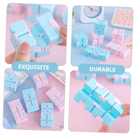 HEMOTON 3pcs Unlimited Creativity Anxiety Relief Toy Infinite Cube Toy Intellectual Toy Stress Relieving Toy Plaything Children Toy Cube Plaything Cube
