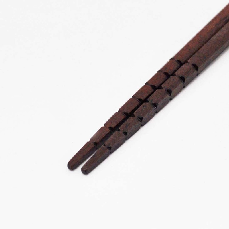 Ishida 10661 Universal Chopsticks with Anti-Slip 18 Brown