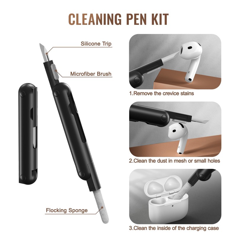 MOBOSI for AirPods 4 Case with Cleaner Kit, Compatible with