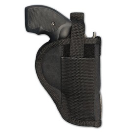 Barsony Gun Concealment OWB Belt Holster for 2", Snub-Nose .38 .357 Revolver (Taurus M380, Right)