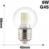 G45 LED Bulb G45 9W Mini Globe LED Bulb LED