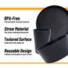 24Pcs Kitchen Plastic Wheat Straw Dinnerware Set,Dinnerware Sets for 6,Microwave