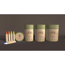 JUPITEARTH Jumbo Crayons for Toddlers 1–3, 12 Non-Toxic Beeswax Crayons, Silky & Washable, Easy to Hold & Safe for Kids, Mess-Free Coloring for Preschool Art Supplies, Ages 2–4 & 4–8