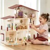 Lehoo Castle Wooden Dollhouse for Girls, Doll House with 5