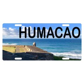 Fast Service Designs El Morro Puerto Rico License Plate HUMACAO PR Boricua Sign Emblem
