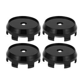 Hihaha Universal Car Wheel Center Hub Cap/Rim Cover Hub Caps/for Most Cars/Snap-in Plastic 65 mm 2.56" OD / 4 Pcs Gloss Black