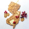 Totally Bamboo Destination New Jersey State Shaped Cutting Board, Charcuterie