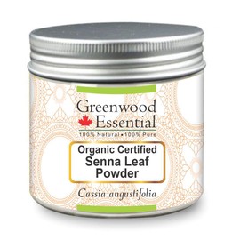 Greenwood Essential Pure Senna Leaf Powder (Cassia angustifolia) Natural Therapeutic Grade 200gm (7.05 oz)